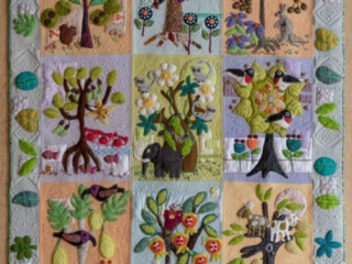 New Sue Spargo Folk-Art Quilts Patterns: Chirp and Forest for the Trees